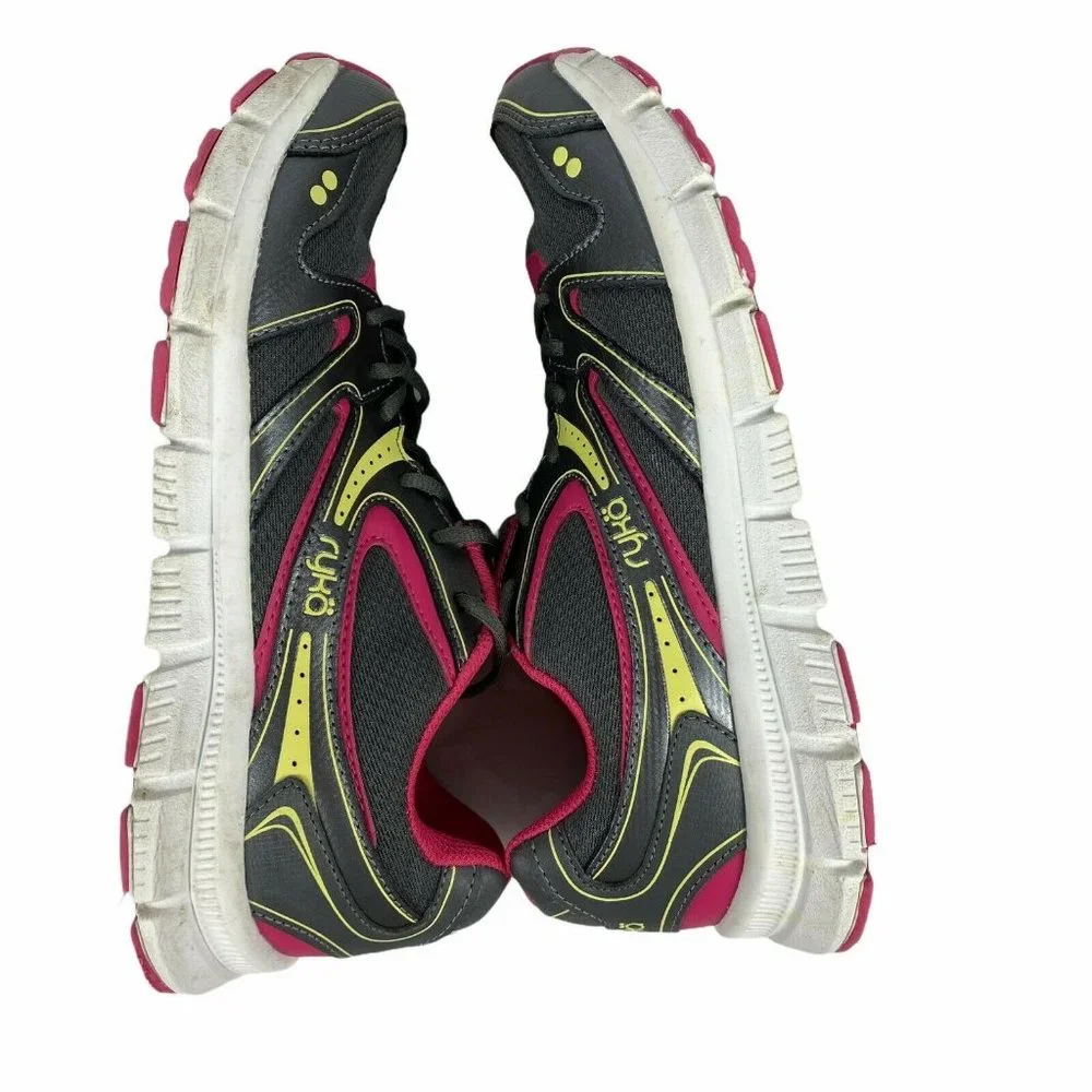 Ryka Womens Resolute SMT Memory Foam‎ Running Shoes Sneakers Grey Pink Sz 8.5 M